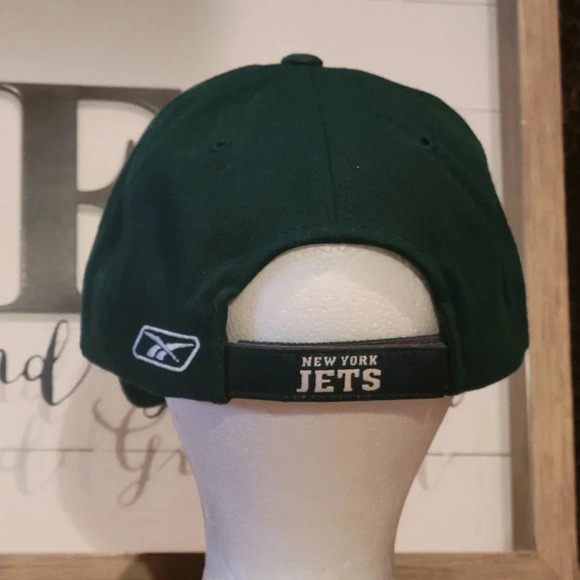 Reebok NFL Team Apparel New York Jets Adjustable Hat Cap Green - Picture 3 of 11